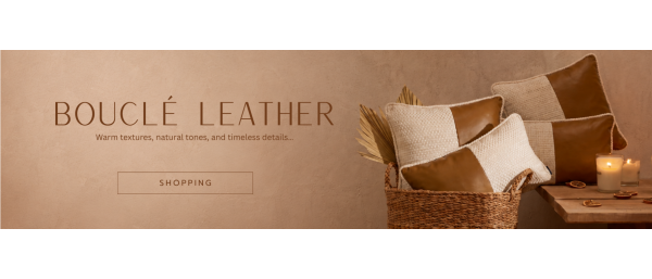 Bouclé & Leather